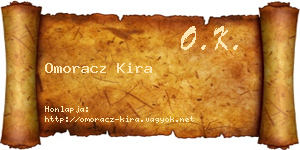 Omoracz Kira névjegykártya